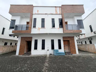 4 Bedroom Semi-Detached Duplex Carcass — Ikota, Lekki, Lagos