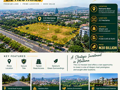 2.2 Hectares Mixed-Use Land — Maitama District, Abuja