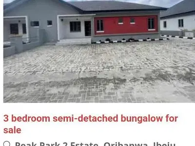 Spacious and Well Sitted Luxurious Bedroom Bungalow — Ibeju Lekki, Lagos