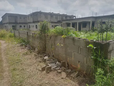 Half Plot with Uncompleted Building — Ijedodo, Ijegun, Ikotun, Lagos
