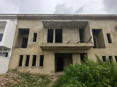 Carcass 3 Bedroom Terrace Duplex with BQ — Army Estate Asokoro, Asokoro District, Abuja