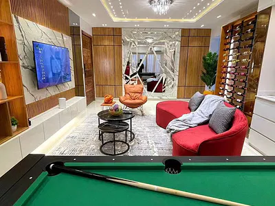 Stylishly Furnished 2 Bedroom Apartment with Snooker Board — Lekki, Lagos
