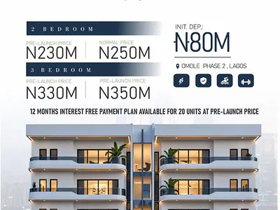 2 and 3 Bedroom Luxury Apartments — Ikeja, Lagos