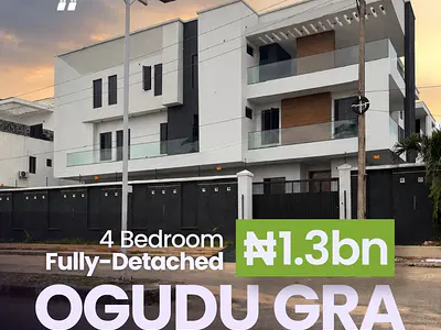 4 Bedroom Fully Detached Duplex with BQ — GRA, Ogudu, Lagos
