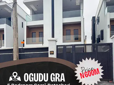 5 Bedroom Semi-Detached Duplex — Ogudu, Lagos