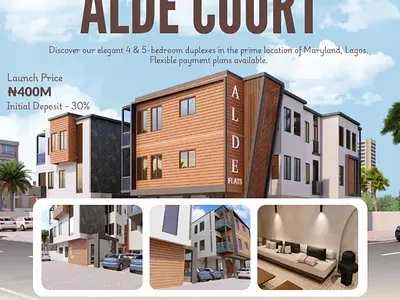 4 & 5 Bedroom Terrace Duplexes — Greenland Estate, Maryland, Lagos