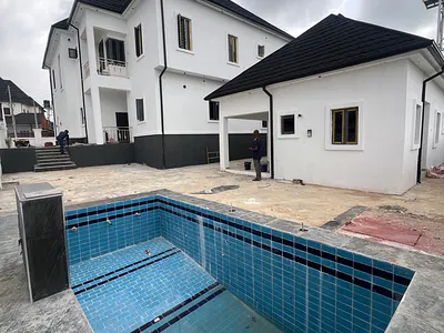 4 Bedroom Detached Duplex with 3 Bedroom BQ with Swimming Pool — Lokogoma District, Abuja