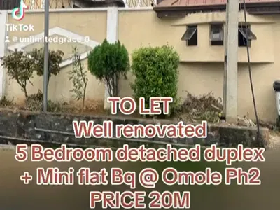 5 Bedroom Detached Duplex with Mini Flat BQ — Ikeja, Lagos