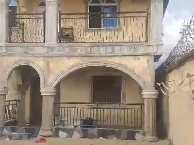 A Story Building That Contains 8 Bedrooms Flat — Etegbin, Ojo, Lagos