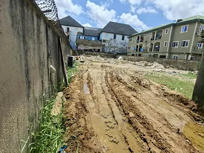 Dry Half Plot of Land on an Interlocked Street — Dele Orishabiyi Street, Ago Palace, Isolo, Lagos