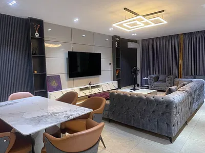 Luxury 4 Bedroom Stylishly Furnished Terraced Duplex with BQ — Agungi, Lekki, Lagos