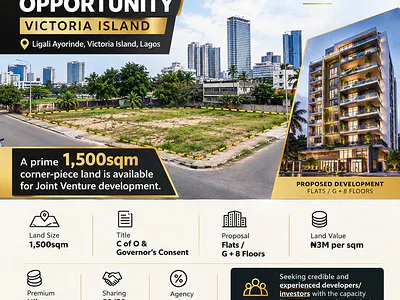 Parcels of Land 1500 SQM — Ligali Ayorinde, Victoria Island (VI), Lagos
