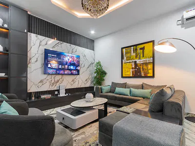 3 Bedroom Apartment with Swimming Pool and Gym — Meadow Hall Way, Ikate, Lekki, Lagos