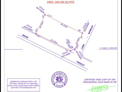 648 SQM Corner Piece of Land — Lekki Palm City Ajah, Ajah, Lagos