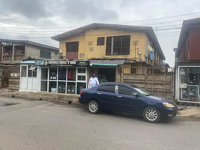 Block of 4 Flats with 3 Lock Up Shops — Haruna Street, Off College Road, Ogba, Ikeja, Lagos