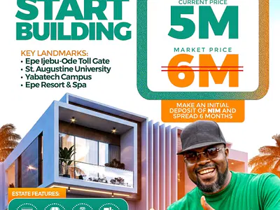 Secure Your 100% Plot in a Developed Area with Massive Roi — Beside St. Augustine University, Close to Ijebu Ode Toll Gate, Epe, Lagos