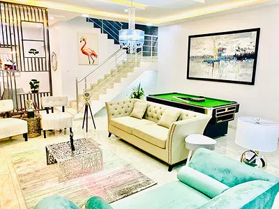 Luxury 4 Bedroom Apartment with Pool, PS5, Snooker, and Fully Equipped — Lekki, Lagos