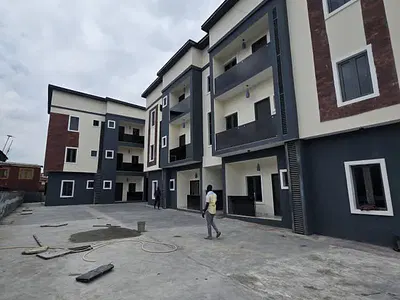 Brand New 2 Bedroom Apartment with Fitted Kitchen & Balcony — Stadium, Surulere, Lagos