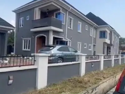 Newly Built 5-Bedroom Duplex + 3-Bedroom Apartment & BQ Bad — Cooperative Estate, Badore Ajah, Badore, Ajah, Lagos