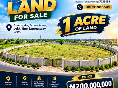 1 Acre of Fenced Land with Verifiable Doument — Ibeju Lekki, Lagos