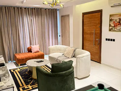 Luxury 2 Bedroom Apartment with Swimming Pool, Gym, PS5 & Elevator — Lekki Phase 1, Lekki, Lagos