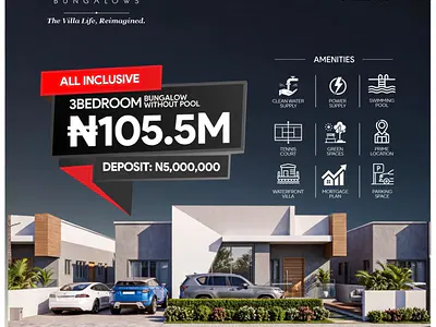 3 Bedroom Bungalow — Abijo, Lekki, Lagos