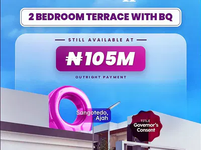 2 Bedroom Terraced Duplex with Maid's Room — Sangotedo, Ajah, Lagos