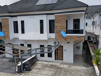 Partly Furnished 4 Bedroom Semi Detached Duplex with BQ — Lekki, Lagos