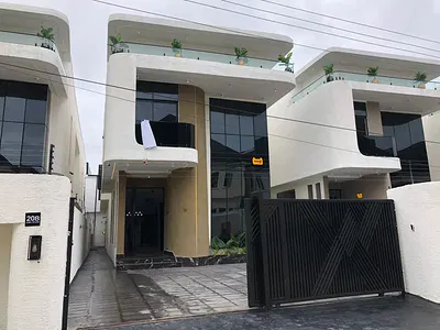 Newly Built Massive 5 Bedrooms Fully Detached Duplex + Swimming Pool — Harris Drive by, VGC, Lekki, Lagos
