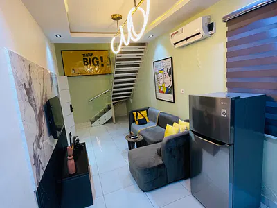 Luxury 1 Bedroom Loft Apartment with Gym and Excellent Facilities — Lekki Phrase 1, Lekki Phase 1, Lekki, Lagos