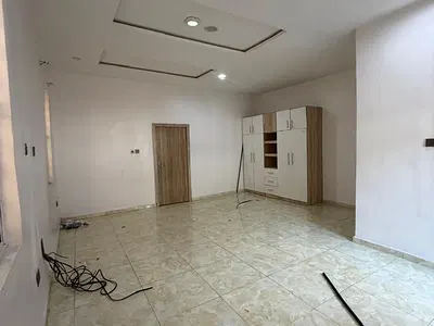 Spacious Master Bedroom Upstairs with Shared Kitchen — Royal Pine Estate Orchid Road Eleganza Bustop Lekki Lagos, Lekki, Lagos