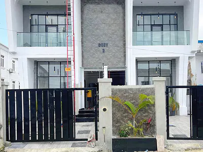 Luxury 5 Bedroom Semi-Detached with Swimming Pool Duplex with BQ — Secure Estate, Ajah, Lagos