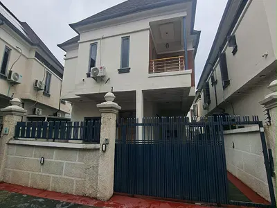 Corporate Self Serviced 4 Bedroom Detached House with BQ — Behind Chevron Conservative Centre Road, Lekki, Lagos