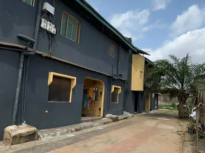 3 Bedroom Flat Block with Mini-Flats and Shops — Agric Road, Egan, Igando, Ikotun, Lagos