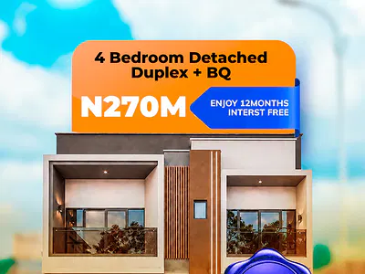 Luxury 4 Bedroom Fully Detached Duplex + BQ — Egbeda, Alimosho, Lagos