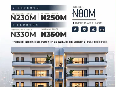 Fully Furnished Luxury 2 Bedroom Apartment Quality and Excellent View — Ikeja, Lagos