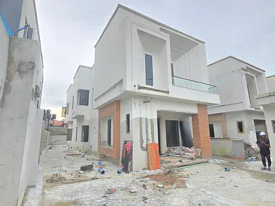 Spacious Four Bedroom Detached Duplex with a Room and Kitchen BQ — Sangotedo, Ajah, Lagos