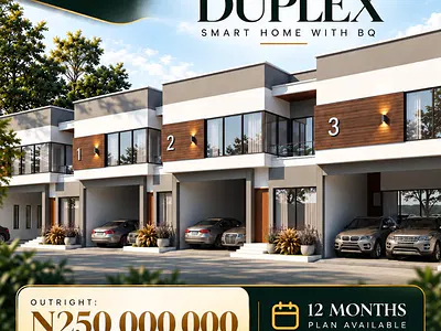 4 Bedroom Terraced Duplex with BQ — Monastery Road, Sangotedo, Ajah, Lagos