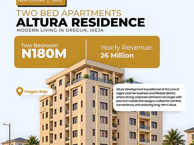 Well Position 2 Bedroom Apartment in a Well Secured Neighborhood — Ikeja, Lagos