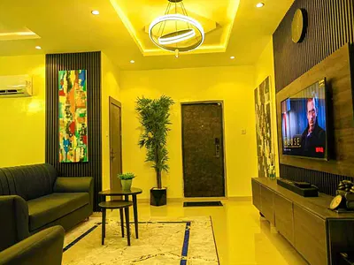 2 Bedroom Fully Furnished Apartment in a Secured and Flood Free Estate — Coastal Road, Nike Art Gallery, Secured and Flood Free Estate, Ikate, Lekki, Lagos
