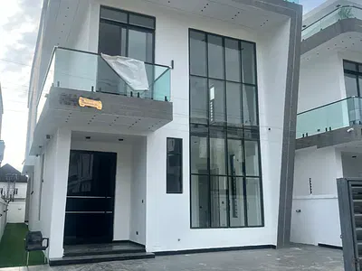 Well-Built 5 Bedroom Semi-Detached Duplex with BQ and Swimming Pool — Chevron, Lekki, Lagos