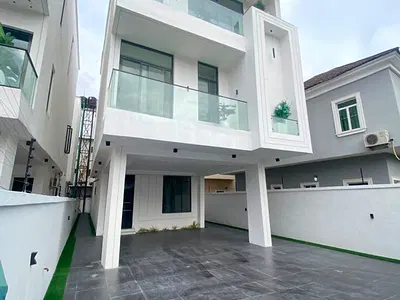 Newly Built 6 Bedroom Contemporary Design Duplex with 1 Room BQ — Chevron, Lekki, Lagos
