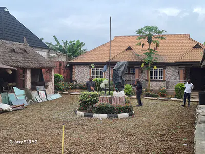 Exquisitely Built 3 Bedroom Bungalow, &5 Bed BQ — Lady 1 Street Mosene Isiu, Isiu, Ikorodu, Lagos