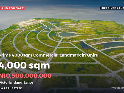Prime 4000SQM Commercial Land Landmark — Oniru, Victoria Island (VI), Lagos