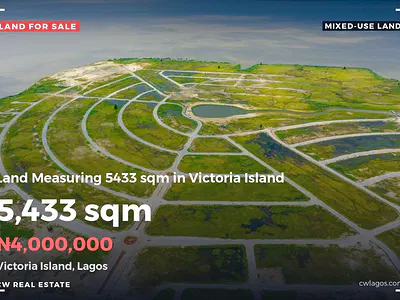 Land Measuring 5433 SQM — Victoria Island (VI), Lagos