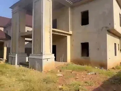 Massive 6 Bedroom En-Suite Duplex with 2 Units BQ, Semi Carcass — By Nizamiya Hospital, Idu Industrial, Abuja