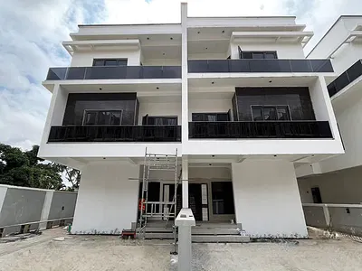 Deluxe 5 Bedroom Semi-Detached Triplex with Home Office & BQ — Ikeja, Lagos