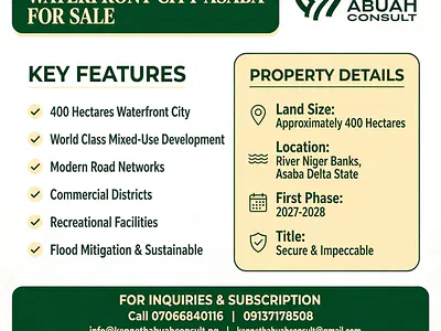 Mixed-Use Waterfront Land Development — Asaba, Delta