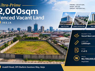 Ultra-Prime 2,000SQM Fenced Vacant Land — Ikeja, Lagos