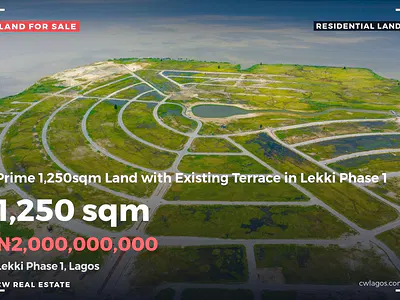 Prime 1,250SQM Land with Existing Terrace — Lekki Phase 1, Lekki, Lagos